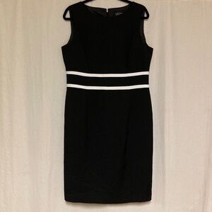 Evan Picone Black Label Dress Black and White Women's Size 12